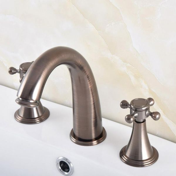 brown oil rubbed brass dual cross handles deck mounted widespread 3 holes bathroom vessel sink faucet cold/ water tap anf586 faucets
brown oil rubbed brass dual cross handles deck mounted widespread 3 holes bathroom vessel sink faucet cold/ water tap anf586 faucets