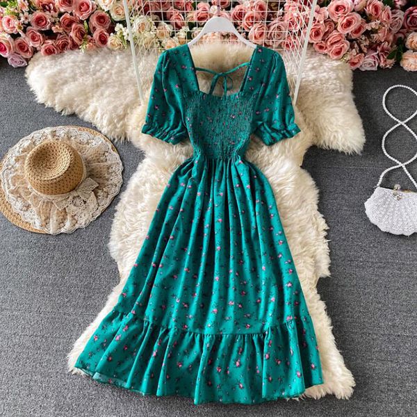 dresses women floral print summer elegant short sleeve sweet square collar ruffles office lady midi party vestidos, Black;gray
dresses women floral print summer elegant short sleeve sweet square collar ruffles office lady midi party vestidos, Black;gray