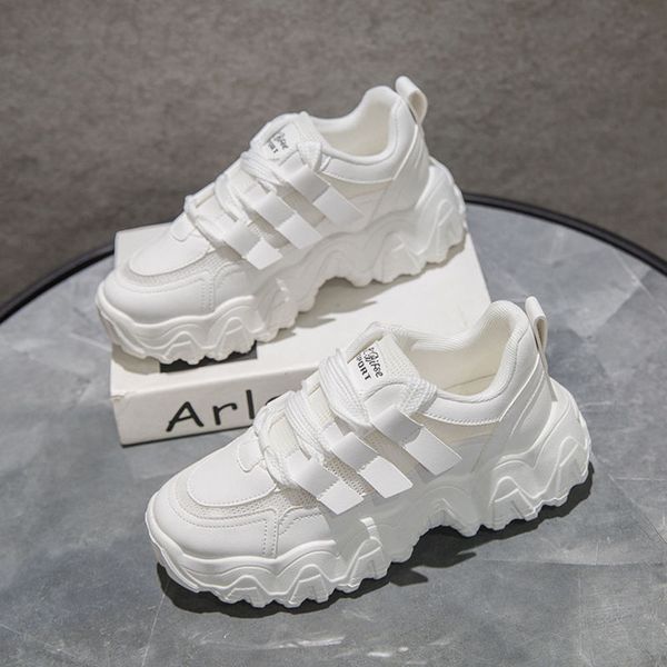 Casual shoes Spring new breathable sports shoes women's 2021 Korean daddy fashion simple white 9OVP, Yz-103 white
Casual shoes Spring new breathable sports shoes women's 2021 Korean daddy fashion simple white 9OVP, Yz-103 white