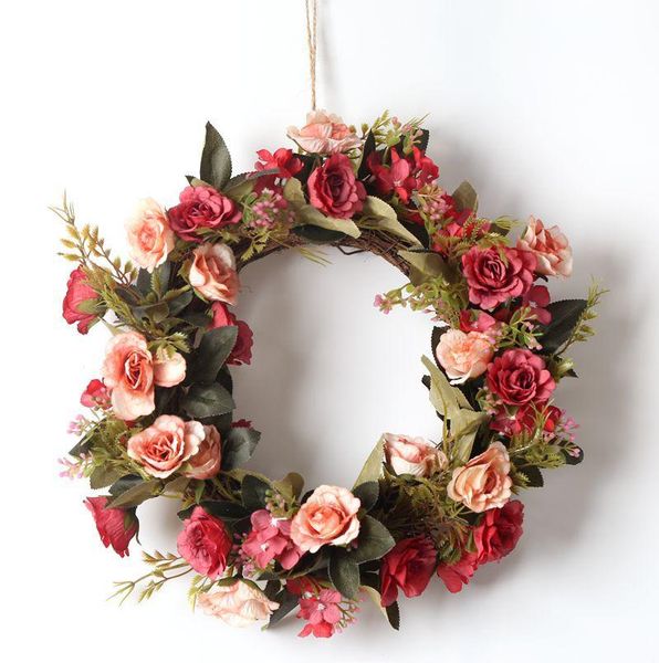 decorative flowers & wreaths rose simulation wreath hanging door decoration wedding flower pography red living room floral decor year souven
decorative flowers & wreaths rose simulation wreath hanging door decoration wedding flower pography red living room floral decor year souven