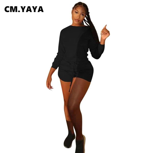 women's tracksuits cm.yaya women set solid full sleeve o-neck loose tees stretchy shorts two 2 piece sets active tracksuit fashion out, Gray
women's tracksuits cm.yaya women set solid full sleeve o-neck loose tees stretchy shorts two 2 piece sets active tracksuit fashion out, Gray