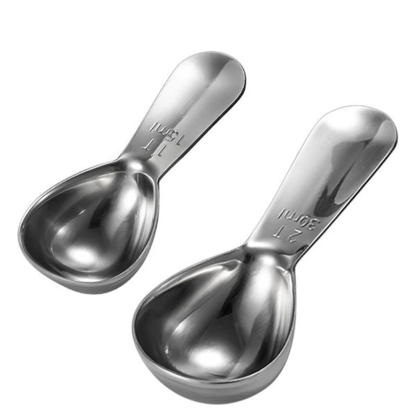 2pcs stainless steel spoon cute tea coffee scoop 15ml 30ml measuring kitchen measure tools for milk powde bathroom shelves
2pcs stainless steel spoon cute tea coffee scoop 15ml 30ml measuring kitchen measure tools for milk powde bathroom shelves