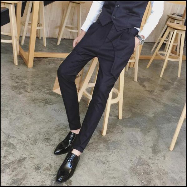 men's pants 28-44 2021 autumn and winter work casual slim skinny hypotenuse harem hairstylist nightclub trousers, Black
men's pants 28-44 2021 autumn and winter work casual slim skinny hypotenuse harem hairstylist nightclub trousers, Black