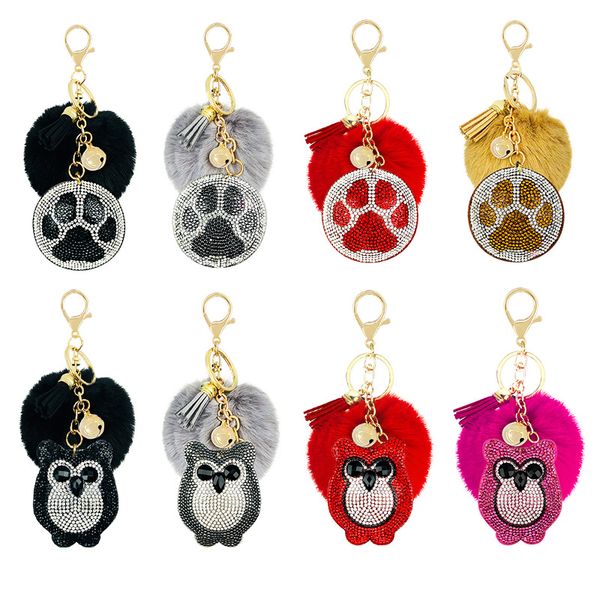 kimter cute animal pompom keychain fashion faux fur fluffy key ring for women girls lovely owl bear keyfobs pendant accessories p429fa, Slivery;golden
kimter cute animal pompom keychain fashion faux fur fluffy key ring for women girls lovely owl bear keyfobs pendant accessories p429fa, Slivery;golden