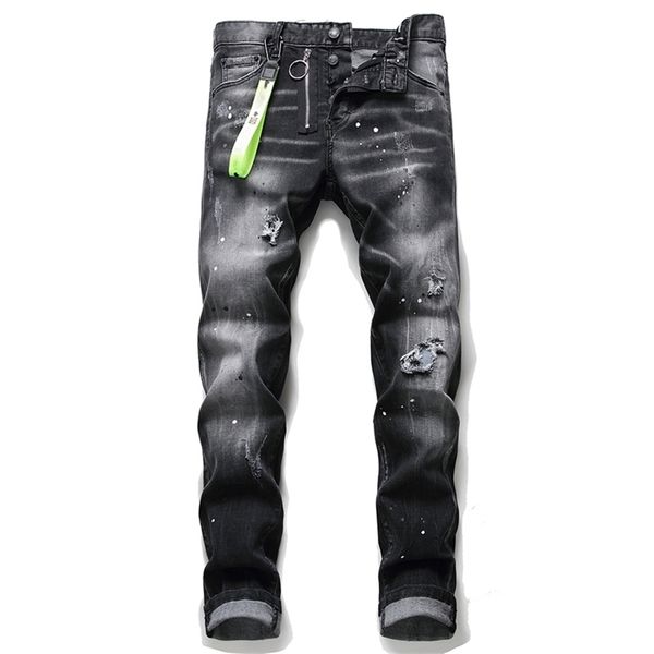famous brand european dsq biker jeans men slim jeans pants mens denim trousers zipper black hole pencil pants for men 210723, Blue
famous brand european dsq biker jeans men slim jeans pants mens denim trousers zipper black hole pencil pants for men 210723, Blue