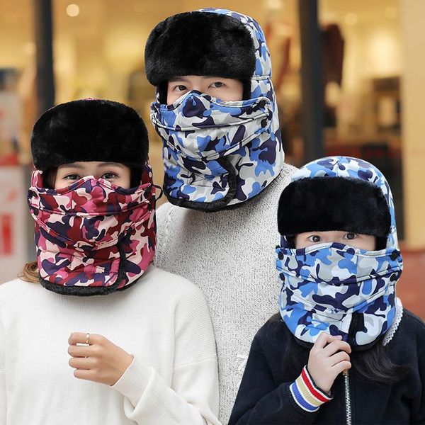 berets ly warm winter hats outdoor trapper hat men women neck protect bomber earflap cap russian, Blue;gray
berets ly warm winter hats outdoor trapper hat men women neck protect bomber earflap cap russian, Blue;gray