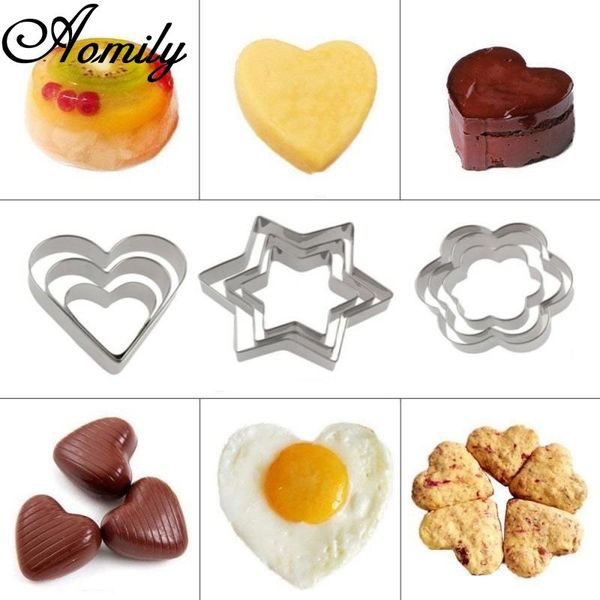 baking & pastry tools aomily 3pcs/set heart stars flower cookies cutter diy mould stainless steel metal valentine's day wedding
baking & pastry tools aomily 3pcs/set heart stars flower cookies cutter diy mould stainless steel metal valentine's day wedding