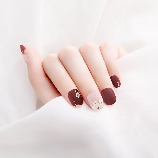 false nails 24pcs white floral nail patch sweet style glue type removable short paragraph manicure save time art, Red;gold
false nails 24pcs white floral nail patch sweet style glue type removable short paragraph manicure save time art, Red;gold