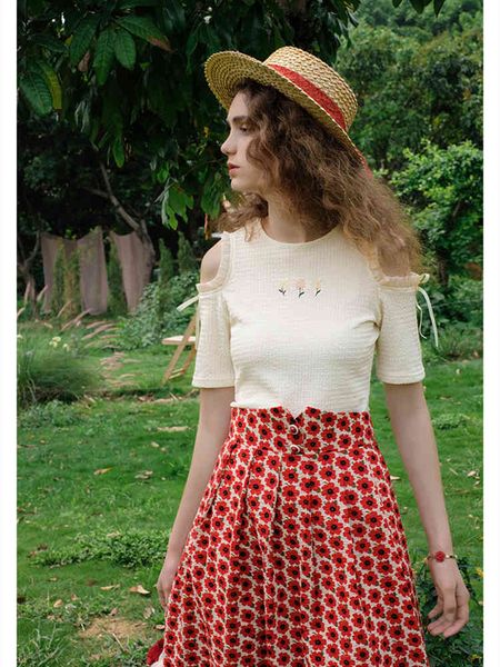 women's t-shirt women t-shirts spring summer korean fashion daisy embroidery knitted elegant slim sweet chic all-match apricot my2y, White
women's t-shirt women t-shirts spring summer korean fashion daisy embroidery knitted elegant slim sweet chic all-match apricot my2y, White