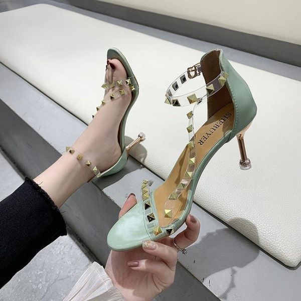 sandals 2021 summer fashion open toe one-line buckle rivet women comfortable casual shoes mature stiletto high heels, Black
sandals 2021 summer fashion open toe one-line buckle rivet women comfortable casual shoes mature stiletto high heels, Black