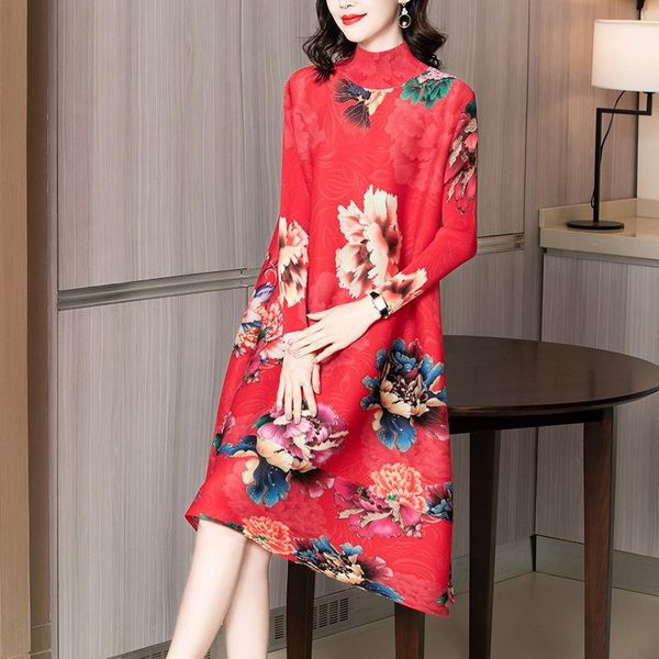 casual dresses 2021 spring dress pleated large women's high end foreign style long sleeve, Black;gray
casual dresses 2021 spring dress pleated large women's high end foreign style long sleeve, Black;gray