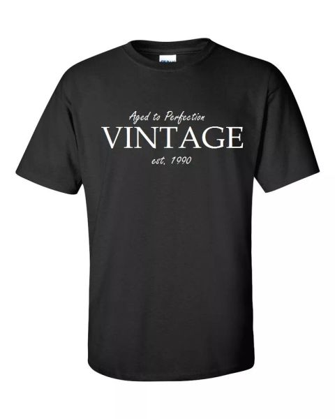 aged perfection vintage est 1990 cotton t-shirt funny birthday gift shirt s -5xl, White;black
aged perfection vintage est 1990 cotton t-shirt funny birthday gift shirt s -5xl, White;black