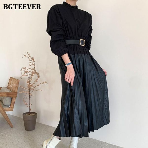 chic office ladies patchwork midi dress elegant o-neck slim waist belted women pleated vestidos 2021 winter casual dresses, Black;gray
chic office ladies patchwork midi dress elegant o-neck slim waist belted women pleated vestidos 2021 winter casual dresses, Black;gray