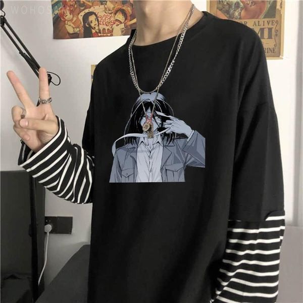 men's t-shirts 2021 anime attack on titan eren jaeger long men summer fashion streets oversized o-neck striped t shirts, White;black
men's t-shirts 2021 anime attack on titan eren jaeger long men summer fashion streets oversized o-neck striped t shirts, White;black