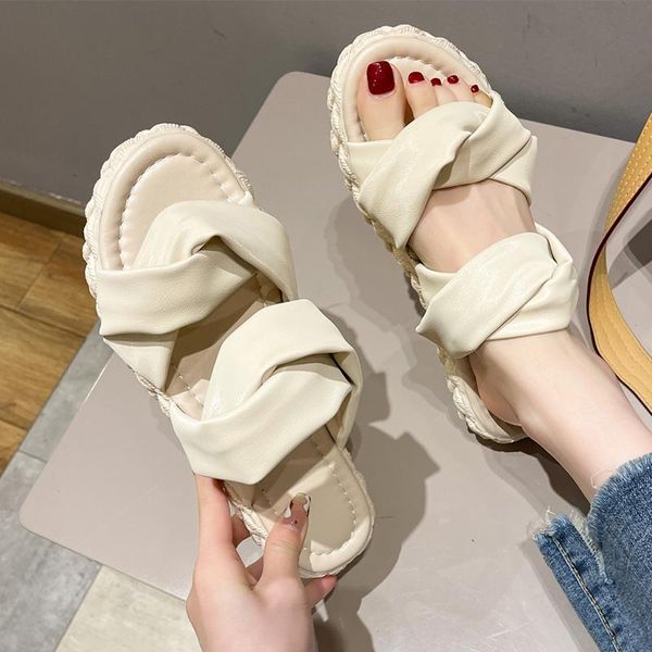 slippers 2021 women's flip flops summer the fashion solid color round head comfortable open toe sandals casual shoes flat, Black
slippers 2021 women's flip flops summer the fashion solid color round head comfortable open toe sandals casual shoes flat, Black