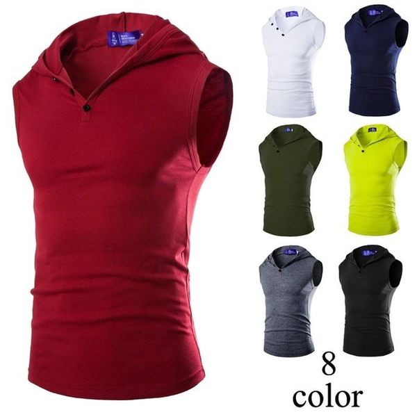 men' tank brand mens workout shirts men bodybuilding fitness sleeveless vest hooded pullover male hoodies solid singlet, White;black
men' tank brand mens workout shirts men bodybuilding fitness sleeveless vest hooded pullover male hoodies solid singlet, White;black