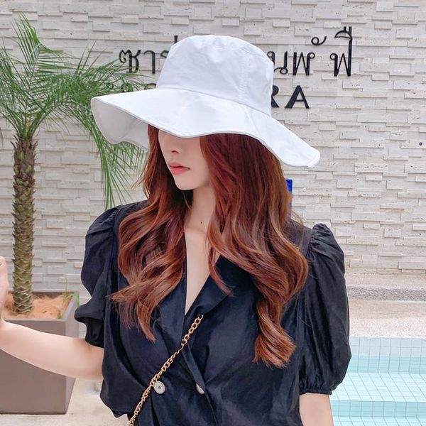 wide brim hats wardrobe girls 2021 korean women's solid color beach sunshade travel party simplicity fashion foldable bucket, Blue;gray
wide brim hats wardrobe girls 2021 korean women's solid color beach sunshade travel party simplicity fashion foldable bucket, Blue;gray
