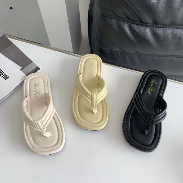 house slippers platform shoes woman 2021 rubber flip flops low pantofle hawaiian summer soft slides rome basic pu casual fab, Black
house slippers platform shoes woman 2021 rubber flip flops low pantofle hawaiian summer soft slides rome basic pu casual fab, Black