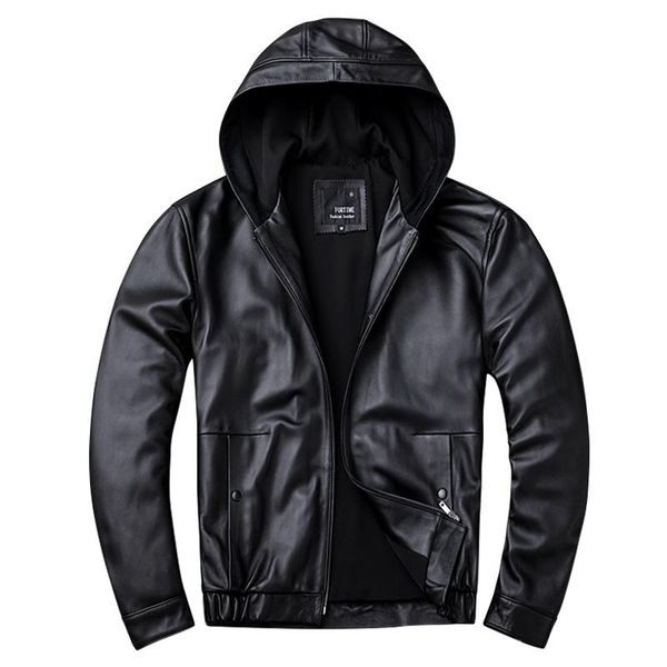 men's leather & faux autumn/winter black natural sheep hooded jacket simple and slim sheepskin coat plus size3xl 4xl
men's leather & faux autumn/winter black natural sheep hooded jacket simple and slim sheepskin coat plus size3xl 4xl