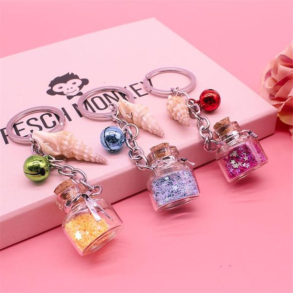 keychains dayoff creative wish bottle conch keychain keyring for women cute summer bell pendant bag decoration gift female k83, Silver
keychains dayoff creative wish bottle conch keychain keyring for women cute summer bell pendant bag decoration gift female k83, Silver