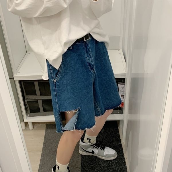 men's shorts summer ripped denim fashion casual blue men streetwear loose hip-hop hole mens m-2xl 62lz, White;black
men's shorts summer ripped denim fashion casual blue men streetwear loose hip-hop hole mens m-2xl 62lz, White;black
