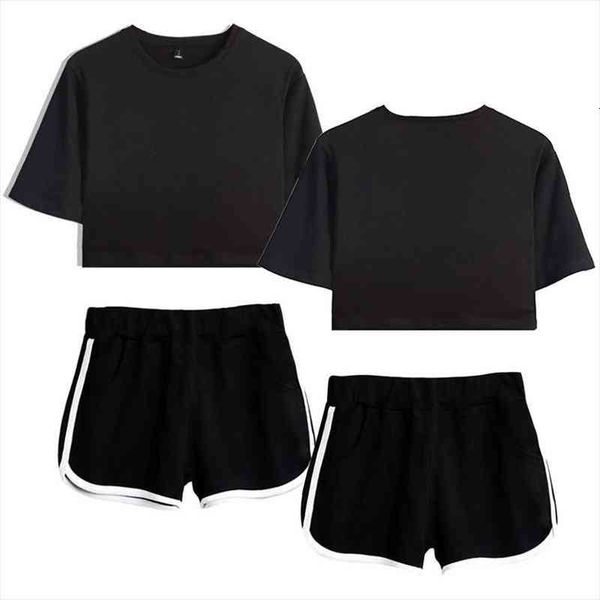 womens suit leisure sports home set two set crop custom pattern tshirts women tees clothing, Gray
womens suit leisure sports home set two set crop custom pattern tshirts women tees clothing, Gray