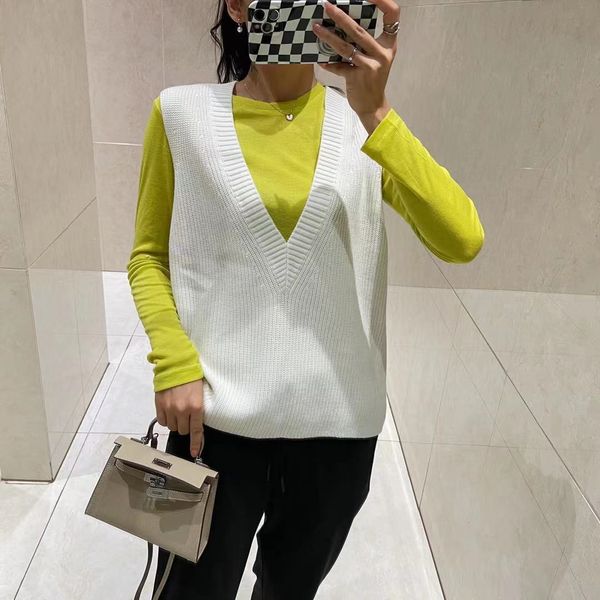 hs05 cow goods fold wear simple v-neck soft waxy gut wool thick knitted vt women's autumn and winter 21, Black;white
hs05 cow goods fold wear simple v-neck soft waxy gut wool thick knitted vt women's autumn and winter 21, Black;white