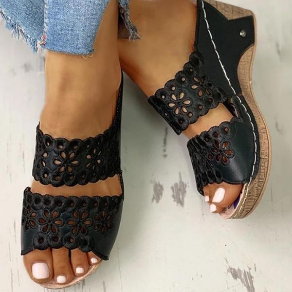 slippers sandals women summer embroidery female open toe shoes platform wedge slides ladies beach sandalias de mujer, Black
slippers sandals women summer embroidery female open toe shoes platform wedge slides ladies beach sandalias de mujer, Black