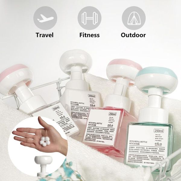liquid soap dispenser flower pump head shampoo bottle foaming lotions refillable cosmetic empty 250ml bathroom accessories
liquid soap dispenser flower pump head shampoo bottle foaming lotions refillable cosmetic empty 250ml bathroom accessories