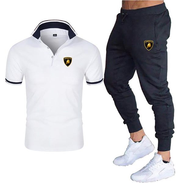 men's tracksuits summer sportswear suit lapel short-sleeved fitness shirt + casual pants two-piece, Gray
men's tracksuits summer sportswear suit lapel short-sleeved fitness shirt + casual pants two-piece, Gray