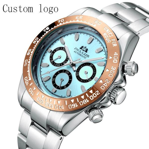 wristwatches men's mechanical watch luxury automatic luminous self winding mens reloj para hombre custom logo designer watches, Slivery;brown
wristwatches men's mechanical watch luxury automatic luminous self winding mens reloj para hombre custom logo designer watches, Slivery;brown