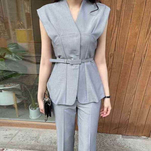 zawfl elegant office ladies pant suits button belt blazer suit pants summer sleeveless stylish women occupation set 210525, White
zawfl elegant office ladies pant suits button belt blazer suit pants summer sleeveless stylish women occupation set 210525, White