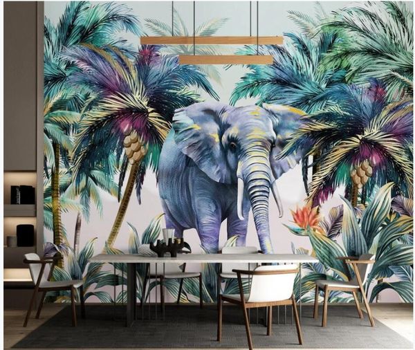 wallpapers 3d wallpaper custom po hand painted tropical plant forest elephant living room decor wall murals for walls 3 d
wallpapers 3d wallpaper custom po hand painted tropical plant forest elephant living room decor wall murals for walls 3 d