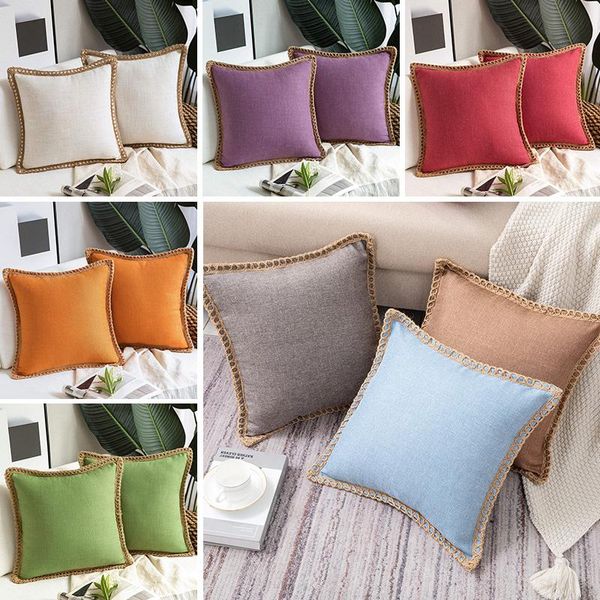 cushion/decorative pillow flax square case throw waist cushion cover edging bed sofa pad lover couple gift home decoration wholesale
cushion/decorative pillow flax square case throw waist cushion cover edging bed sofa pad lover couple gift home decoration wholesale