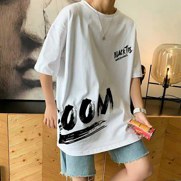summer men's clothing hong kong style short sleeve t-shirt fashion brand trend ins boys loose clothes t-shirts, White;black
summer men's clothing hong kong style short sleeve t-shirt fashion brand trend ins boys loose clothes t-shirts, White;black