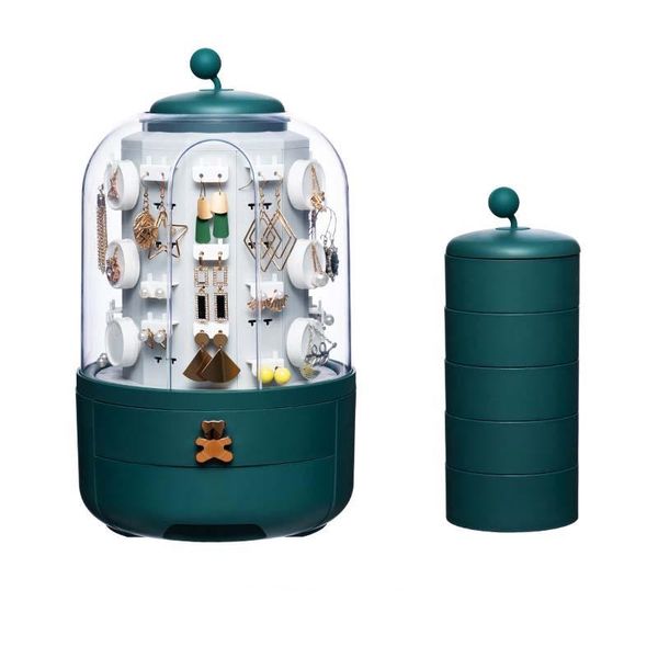 storage boxes & bins multifunctional transparent jewelry box household makeup dustproof earrings deskrotate rack
storage boxes & bins multifunctional transparent jewelry box household makeup dustproof earrings deskrotate rack