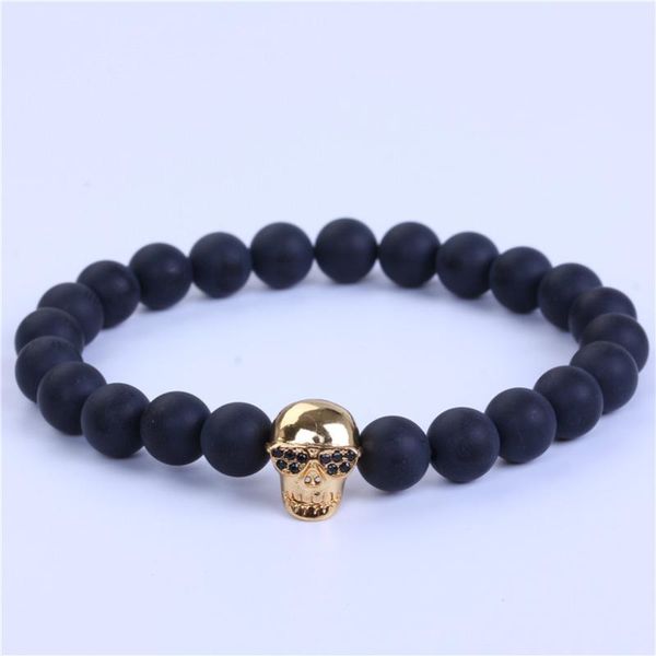 charm bracelets skull for men matte black bead bracelet with cubic zirconia gold color natural stone beads stretch jewelry, Golden;silver
charm bracelets skull for men matte black bead bracelet with cubic zirconia gold color natural stone beads stretch jewelry, Golden;silver