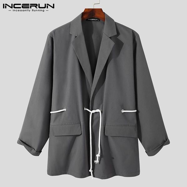 men's suits & blazers 2021 fashion men blazer solid color lapel long sleeve personality with belt casual streetwear korean coats 5xl in, White;black
men's suits & blazers 2021 fashion men blazer solid color lapel long sleeve personality with belt casual streetwear korean coats 5xl in, White;black