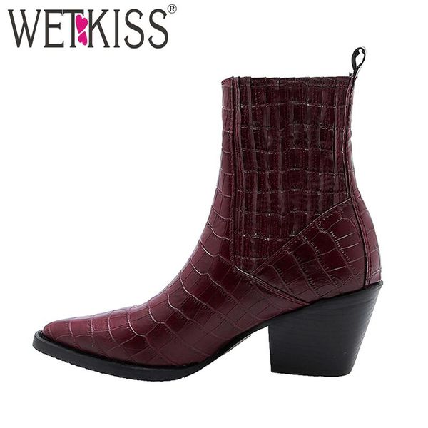 boots wetkiss emboss pu western women ankle boot female high heels thick shoes ladies pointed toe winter 2021, Black
boots wetkiss emboss pu western women ankle boot female high heels thick shoes ladies pointed toe winter 2021, Black