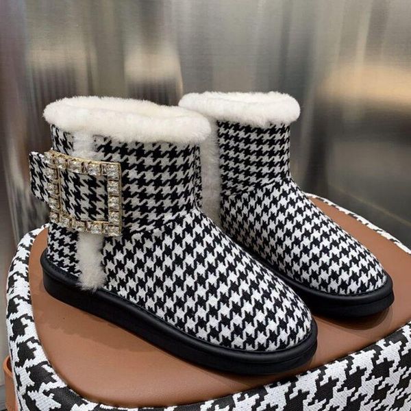 boots women snow warm fur round toe slip on winter luxury crystal decor ankle, Black
boots women snow warm fur round toe slip on winter luxury crystal decor ankle, Black