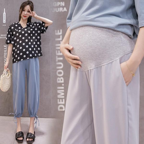 maternity bottoms 45294# pants summer adjustable elastic waist belly support leggings trousers, White
maternity bottoms 45294# pants summer adjustable elastic waist belly support leggings trousers, White