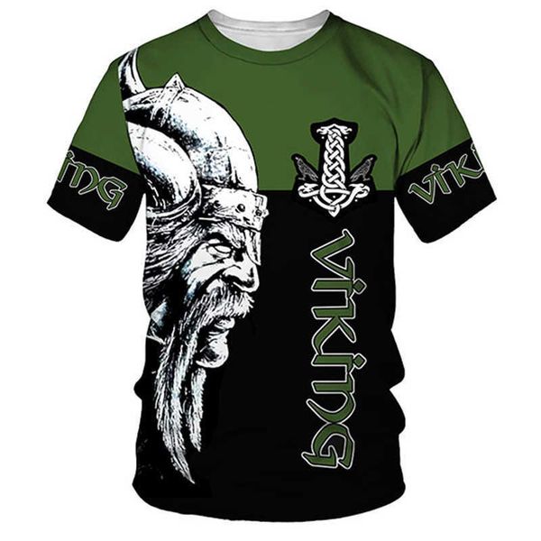 summer new viking myth print 3d t-shirt men's street trend short sleeve t-shirt, White
summer new viking myth print 3d t-shirt men's street trend short sleeve t-shirt, White
