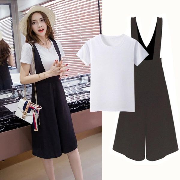 summer chic beach casual o neck short sleeve two piece set crop and wide leg pants 2 women outfits dress, White
summer chic beach casual o neck short sleeve two piece set crop and wide leg pants 2 women outfits dress, White