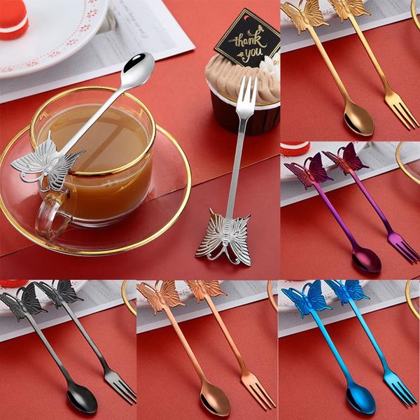 forks multicolor durable stainless steel butterfly spoon coffee tea stirring dessert fruit fork handle tableware 13.5x2cm 14x1.3cm
forks multicolor durable stainless steel butterfly spoon coffee tea stirring dessert fruit fork handle tableware 13.5x2cm 14x1.3cm