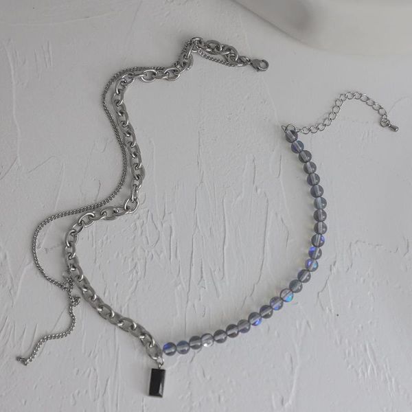 pendant necklaces y2k colorful crystal chain stitching necklace for women vintage clavicle elegant choker fashion jewelry, Silver
pendant necklaces y2k colorful crystal chain stitching necklace for women vintage clavicle elegant choker fashion jewelry, Silver