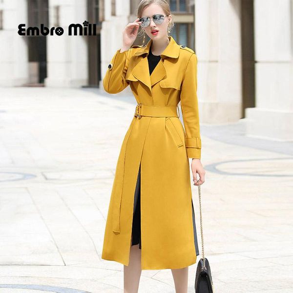 women's trench coats autumn long coat england style turn-down collar sleeve fashion belt slim woman s-2xl, Tan;black
women's trench coats autumn long coat england style turn-down collar sleeve fashion belt slim woman s-2xl, Tan;black