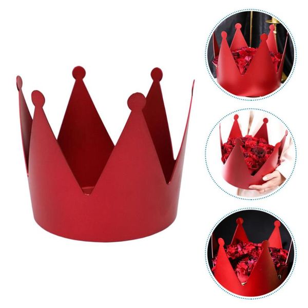 creative crown handheld flower pack box fresh bouquet arranging gift wrap