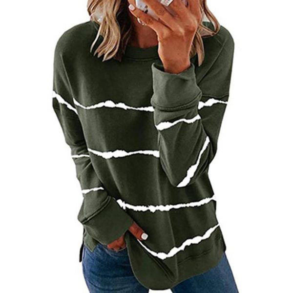 women's t-shirt large size women tie dye stripe t shirt casual long sleeve oversized loose tee shirts fashion ladies 2021 autumn, White
women's t-shirt large size women tie dye stripe t shirt casual long sleeve oversized loose tee shirts fashion ladies 2021 autumn, White