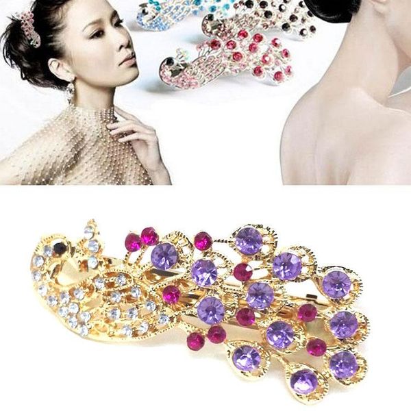 hair clips & barrettes delicate vintage fashion temperament peacock crystal clip women wedding bridal party elegant jewelry accessories gift, Golden;silver
hair clips & barrettes delicate vintage fashion temperament peacock crystal clip women wedding bridal party elegant jewelry accessories gift, Golden;silver
