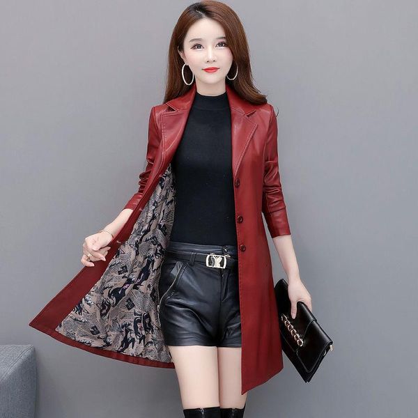 women's leather & faux haining fur middle and long korean slim large windbreaker jacket with cotton thickening, Black
women's leather & faux haining fur middle and long korean slim large windbreaker jacket with cotton thickening, Black